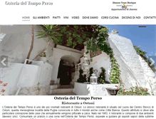 Tablet Screenshot of osteriadeltempoperso.com